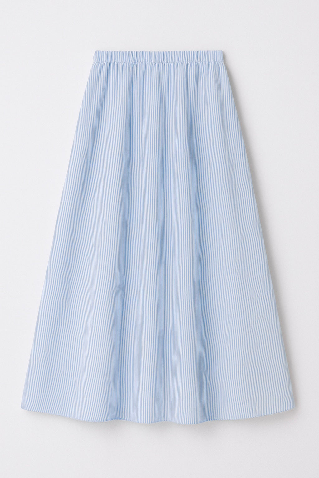 Jupe popeline à rayures – Bleu clair