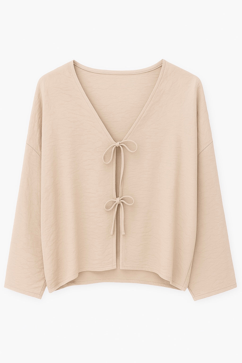 Gilet à noeud – Beige